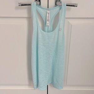 LORNA JANE Slub Tank Top in Aquamarine